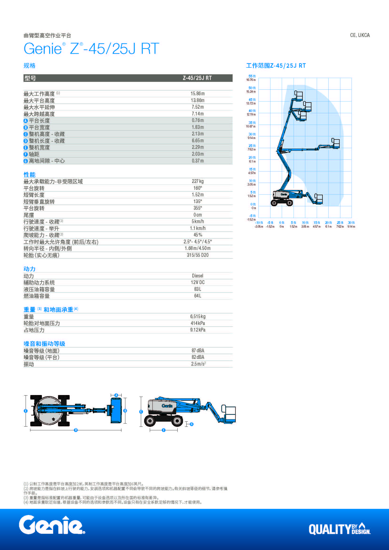 13.5米柴油曲臂式高空作業車